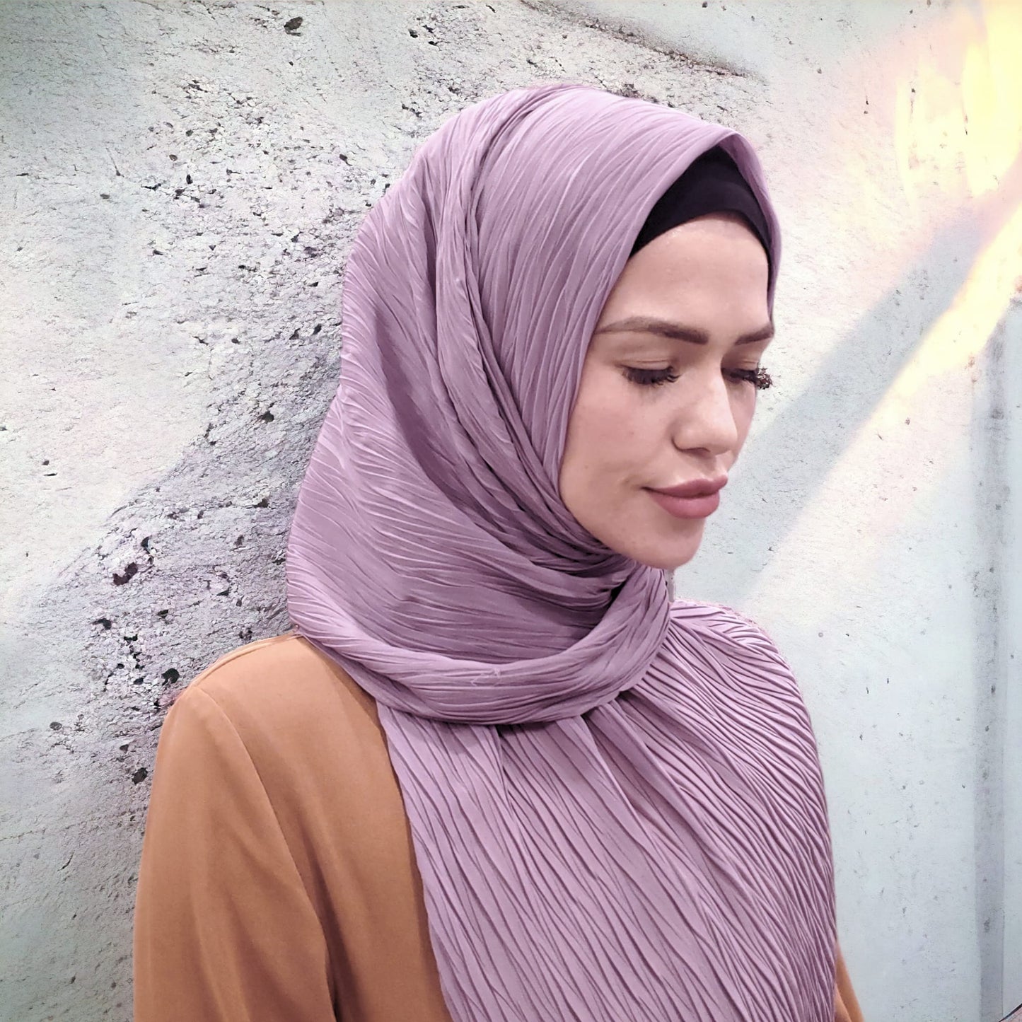 Scarf - Hijab - Pleated Chiffon