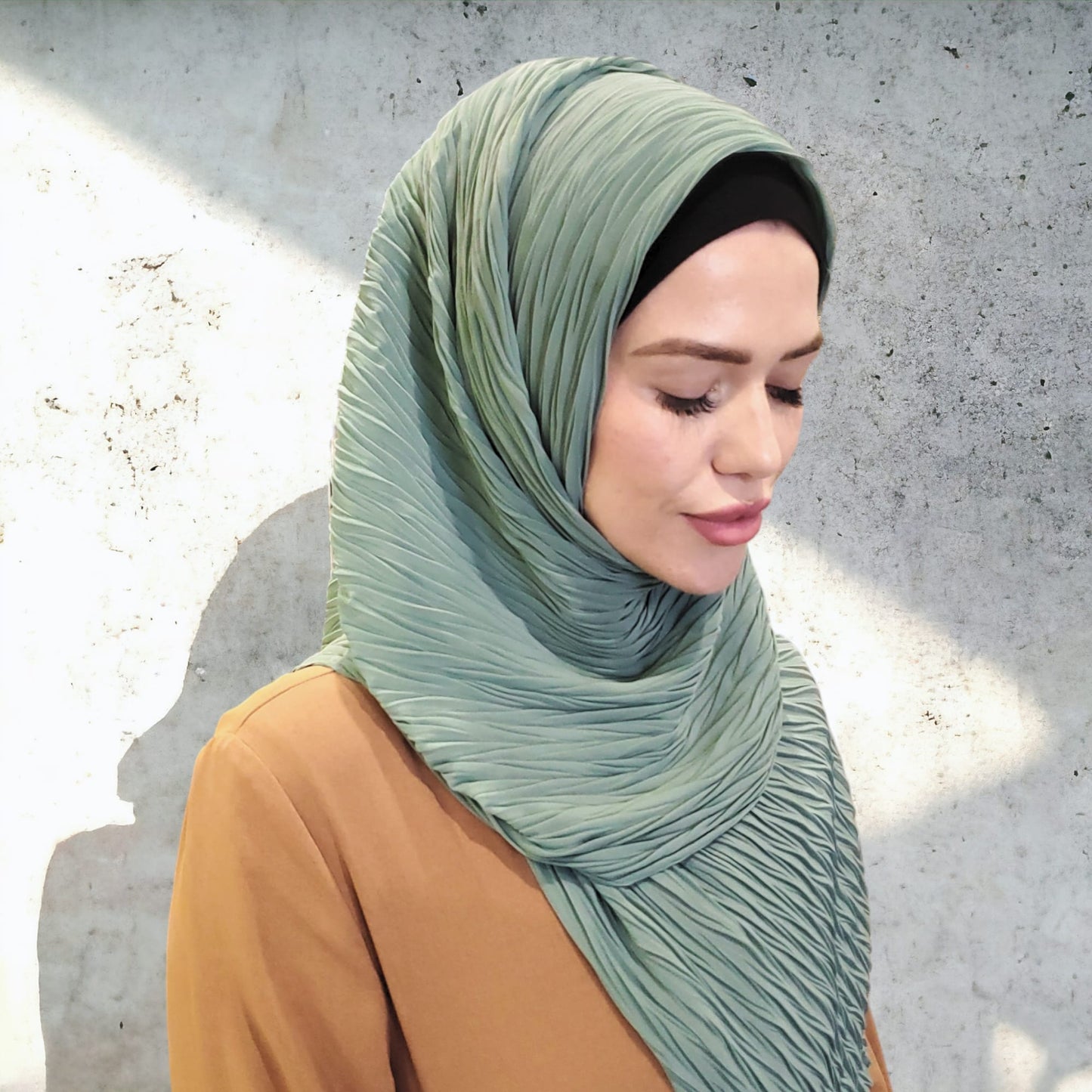 Scarf - Hijab - Pleated Chiffon