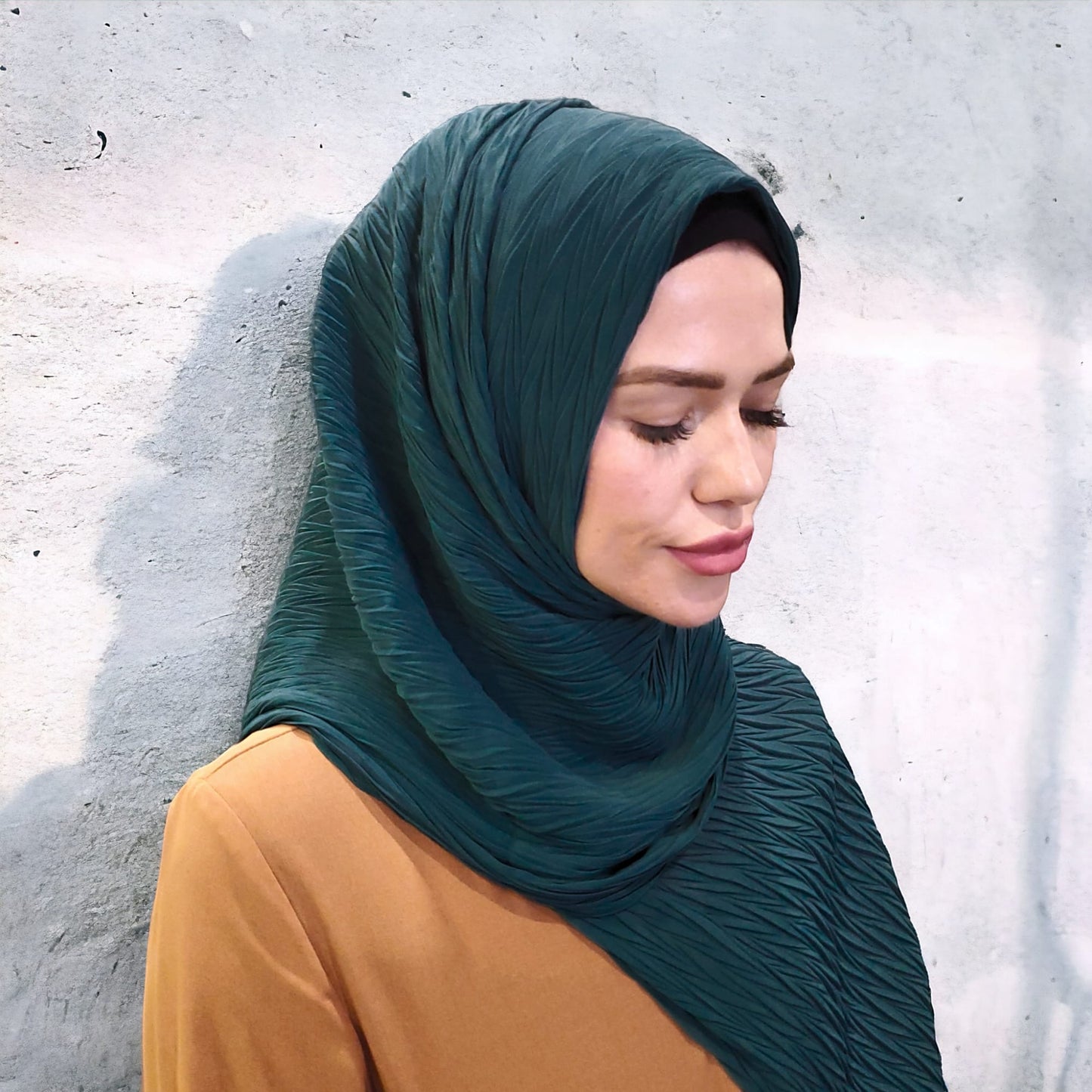 Scarf - Hijab - Pleated Chiffon