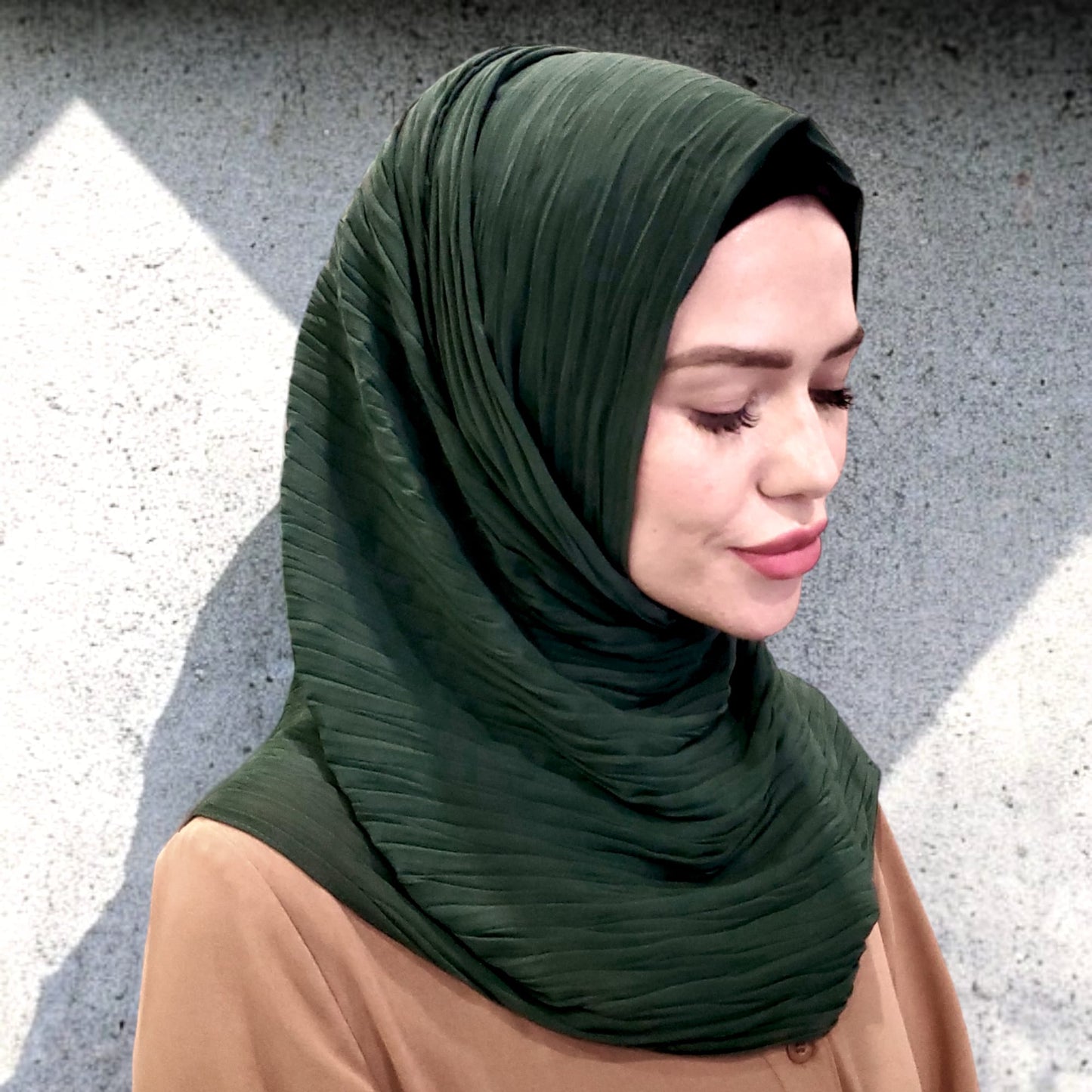 Scarf - Hijab - Pleated Chiffon