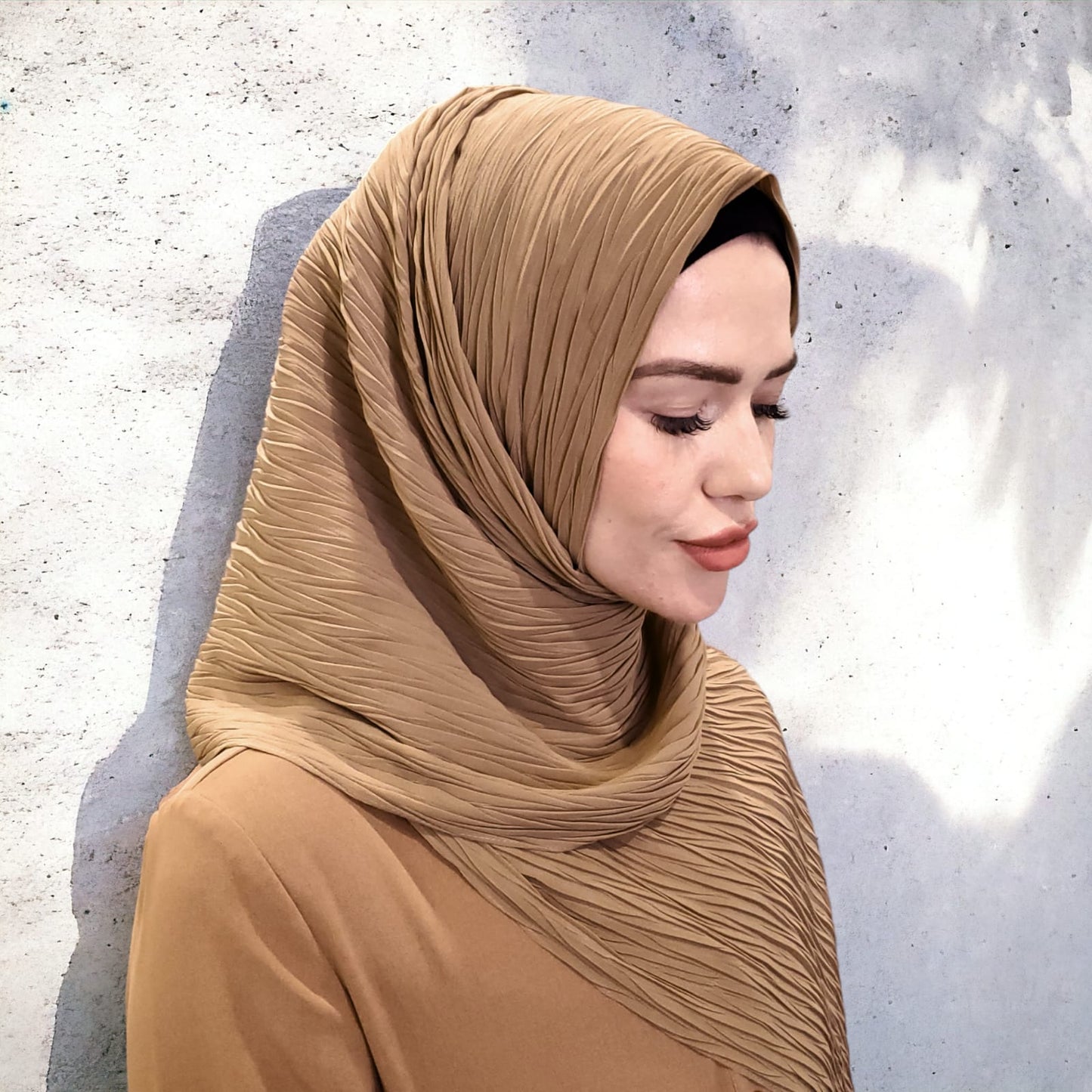 Scarf - Hijab - Pleated Chiffon