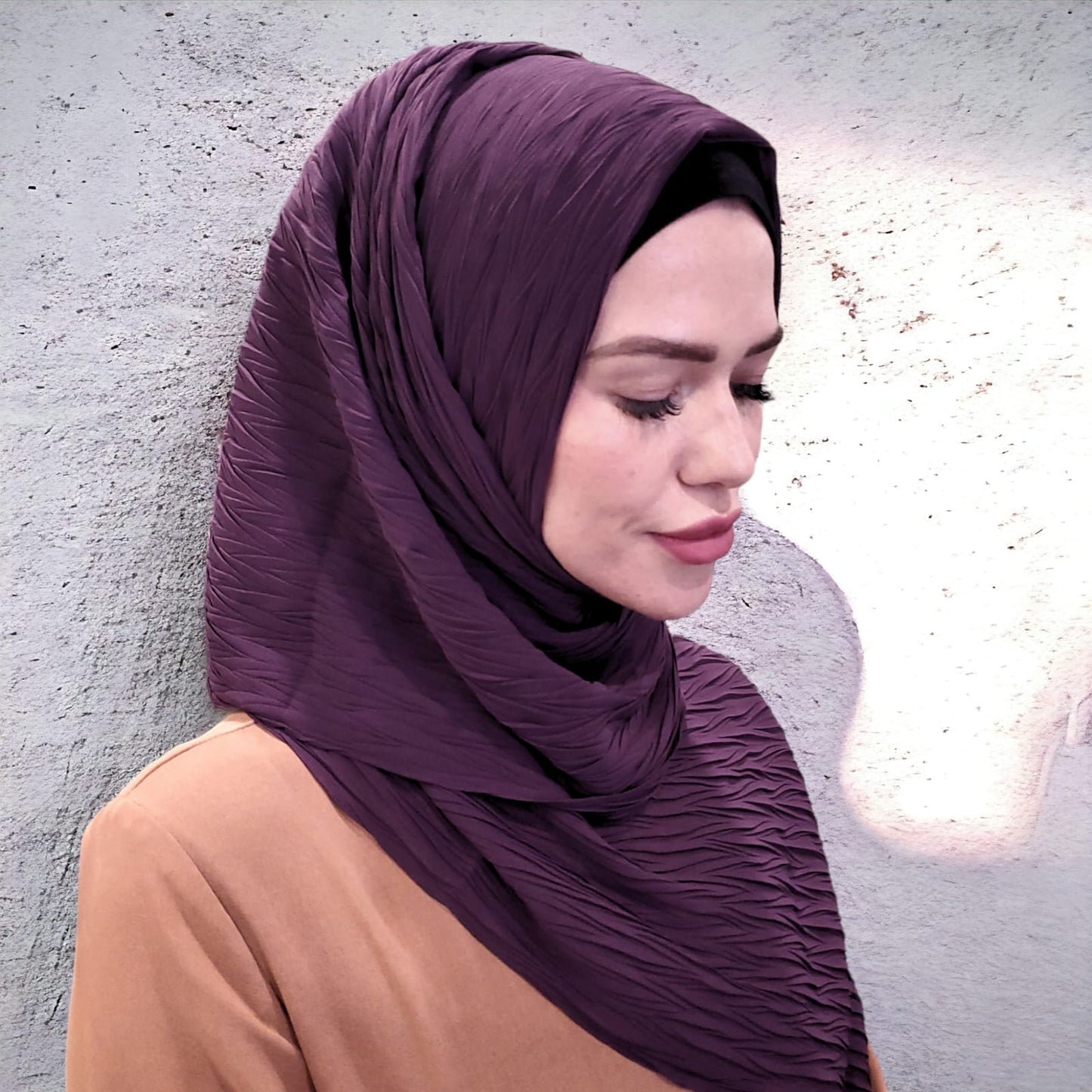 Scarf - Hijab - Pleated Chiffon