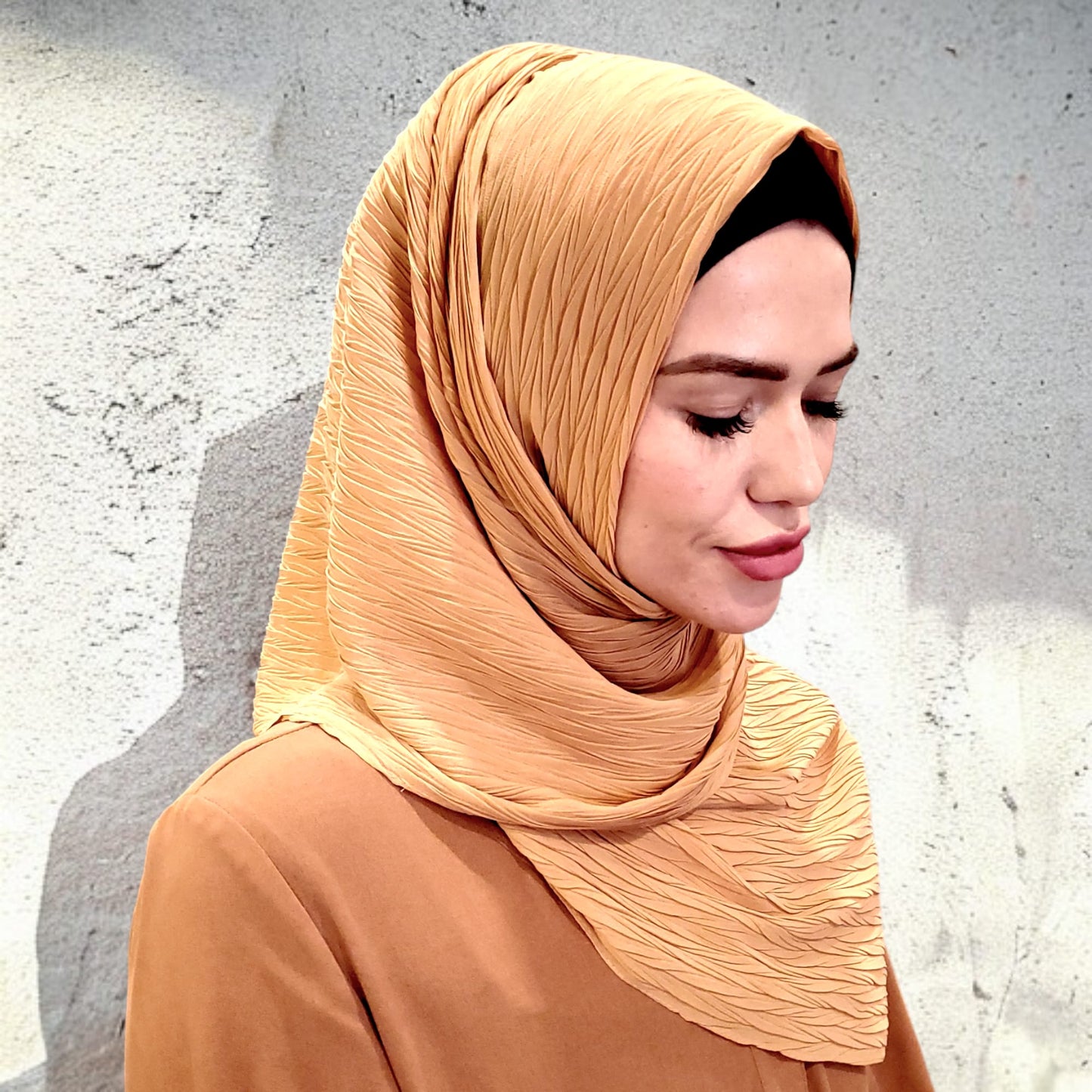 Scarf - Hijab - Pleated Chiffon