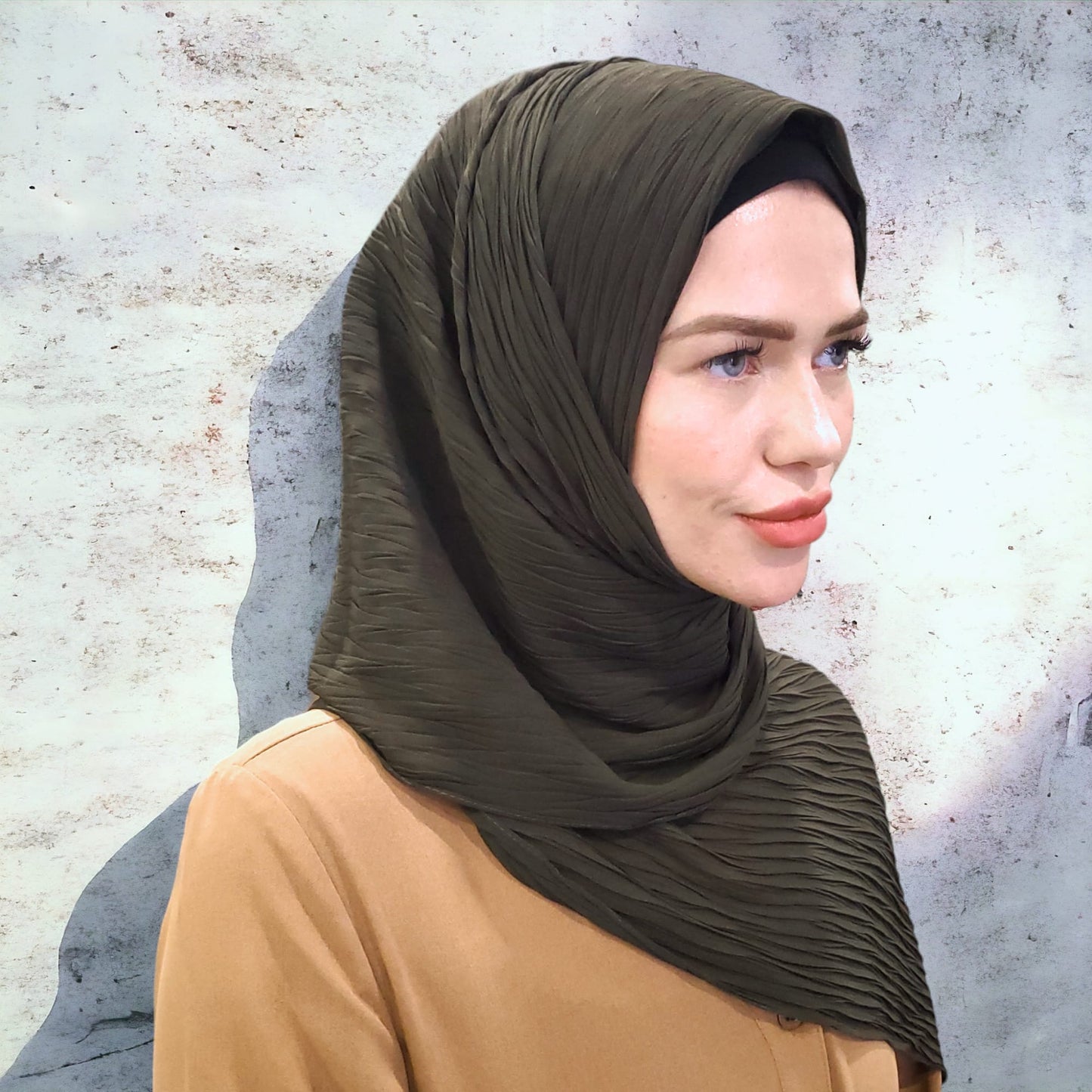 Scarf - Hijab - Pleated Chiffon