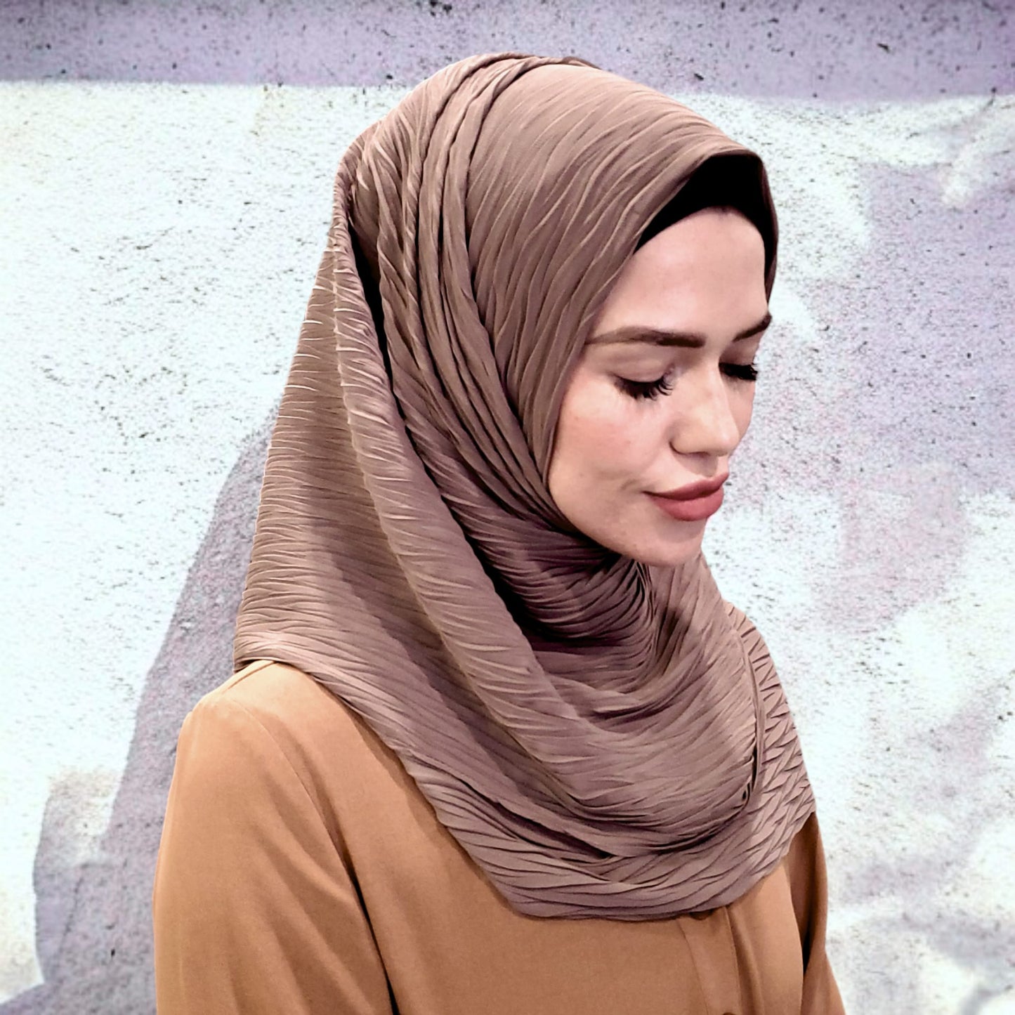 Scarf - Hijab - Pleated Chiffon