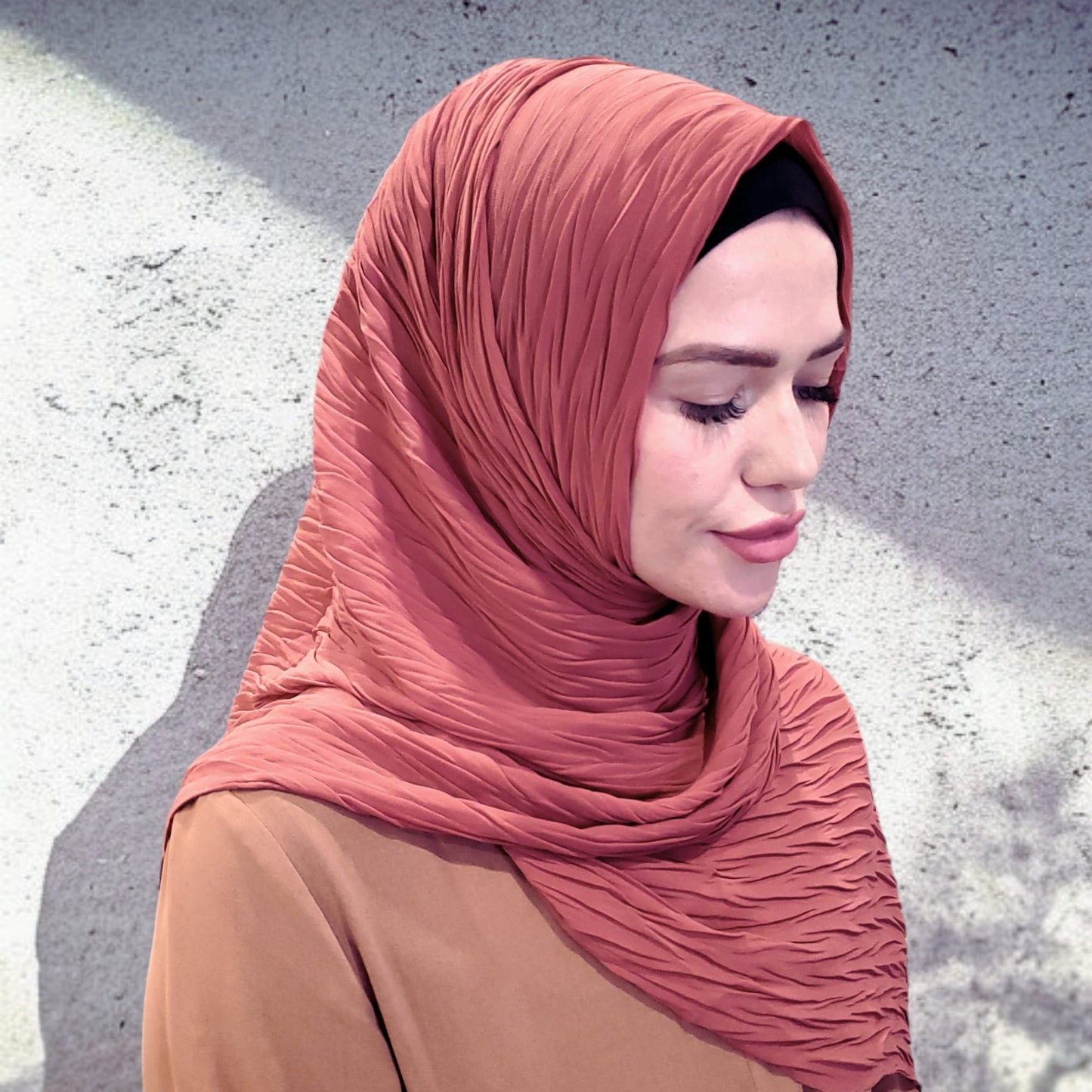 Scarf - Hijab - Pleated Chiffon