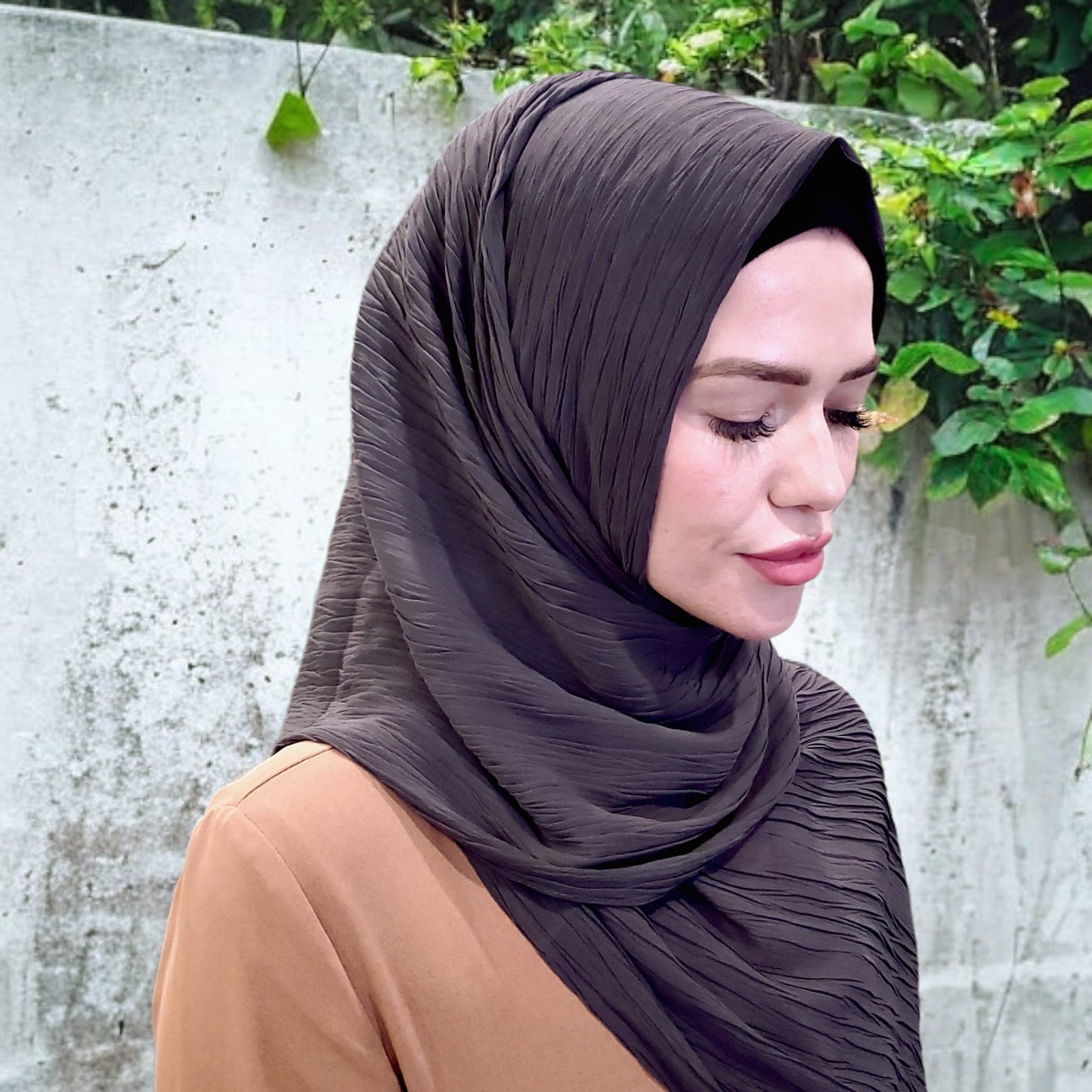 Scarf - Hijab - Pleated Chiffon