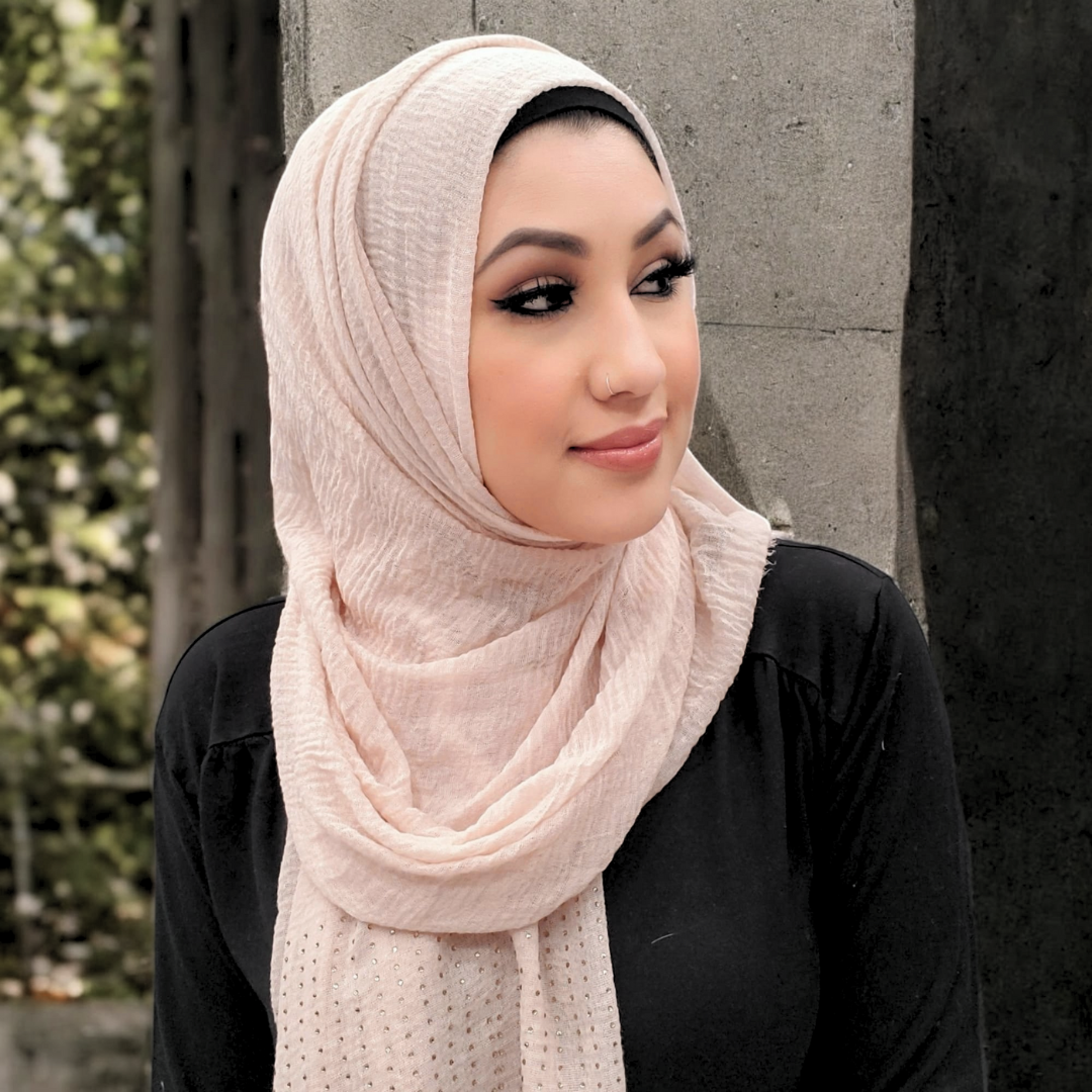 Scarf - Hijab - Crinkle Stud