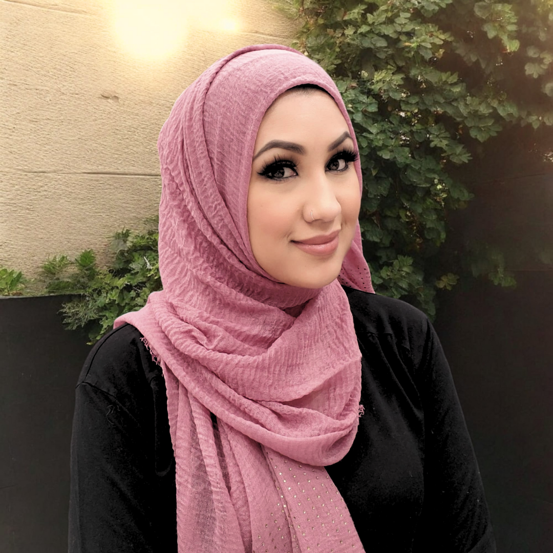 Scarf - Hijab - Crinkle Stud