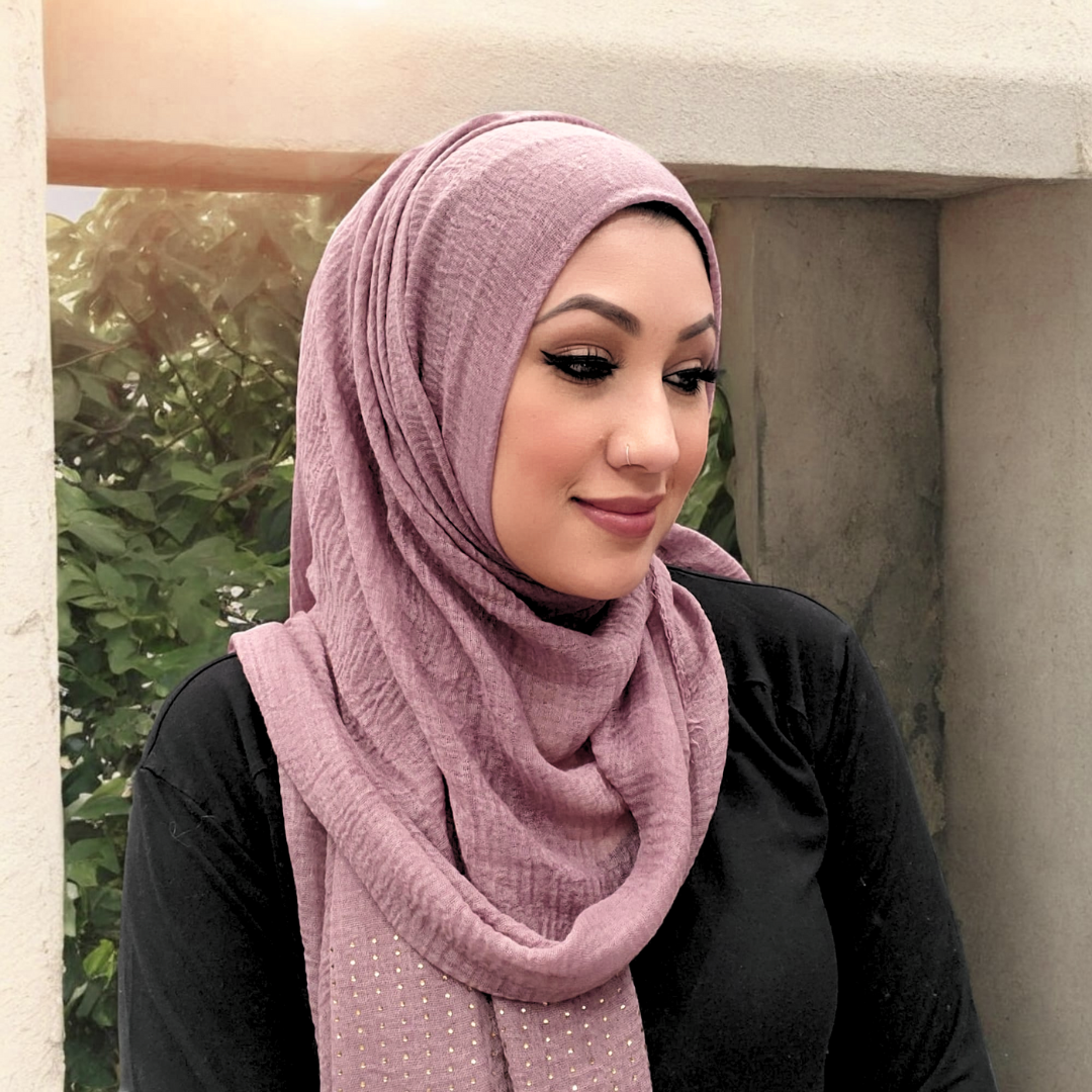 Scarf - Hijab - Crinkle Stud