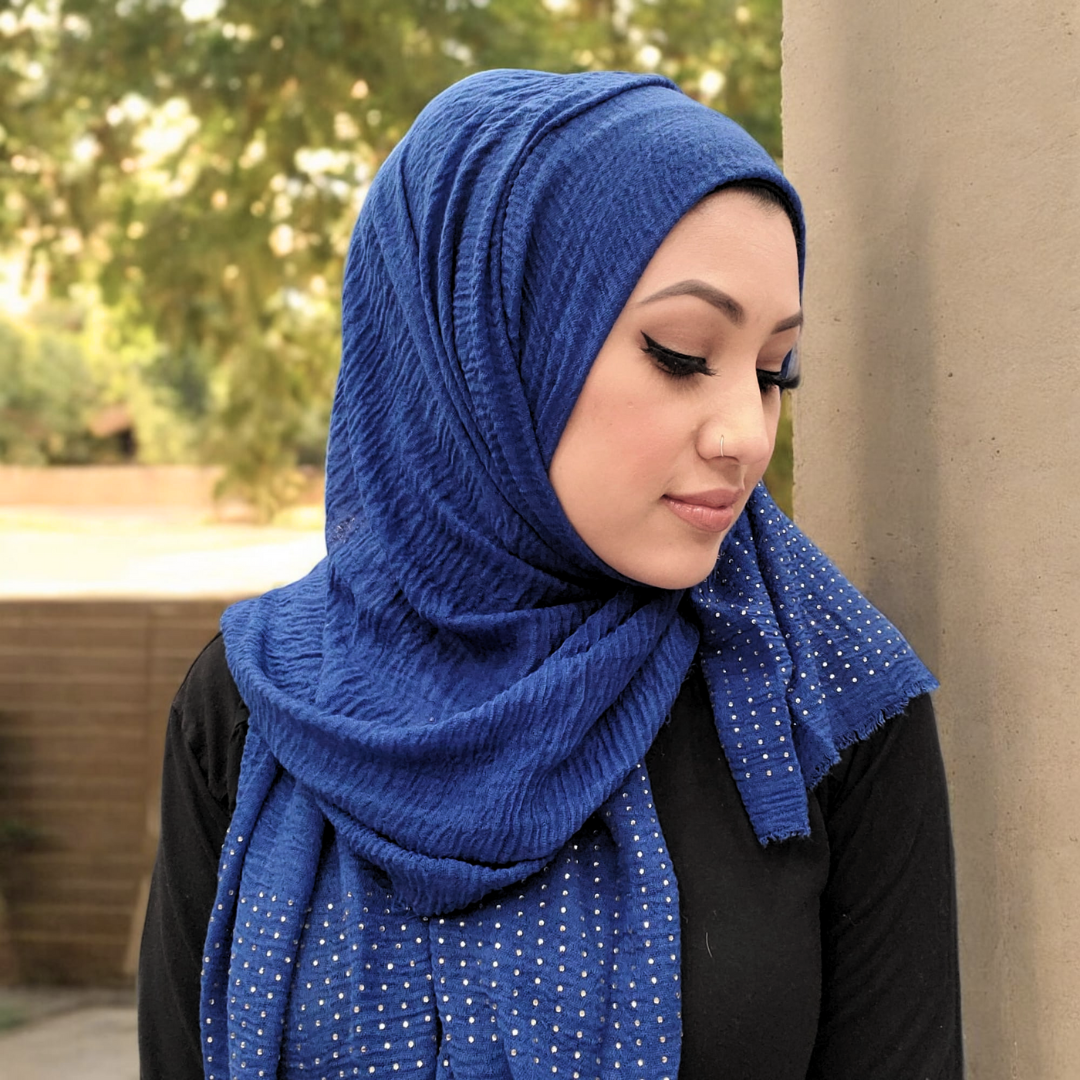 Scarf - Hijab - Crinkle Stud