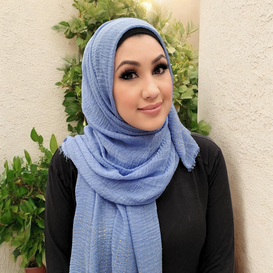 Scarf - Hijab - Crinkle Stud