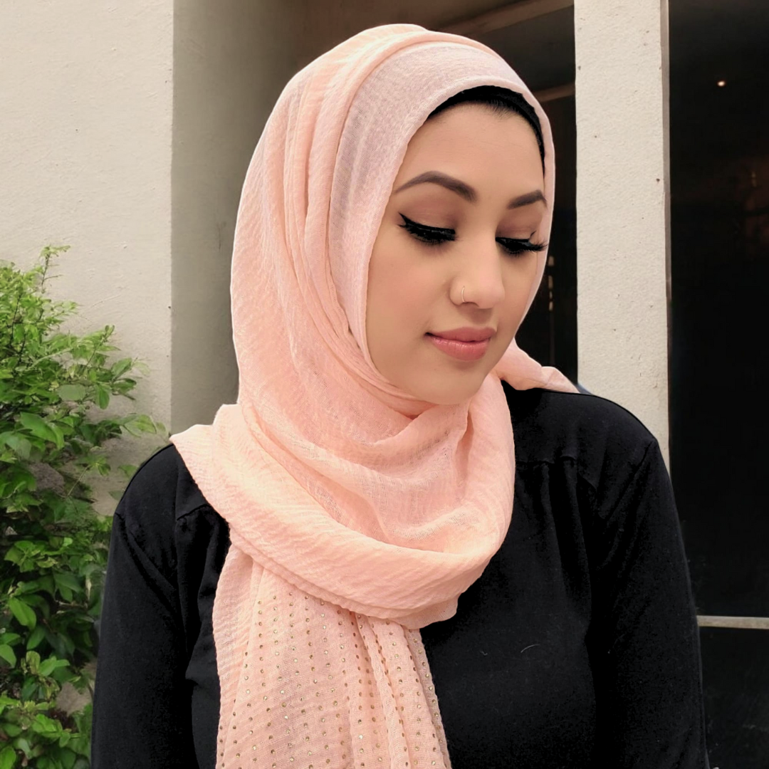 Scarf - Hijab - Crinkle Stud