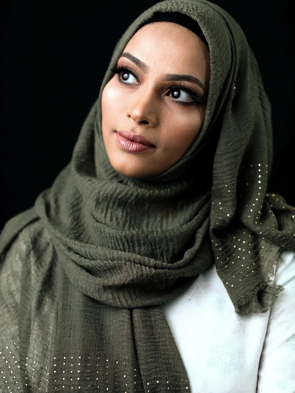 Scarf - Hijab - Crinkle Stud