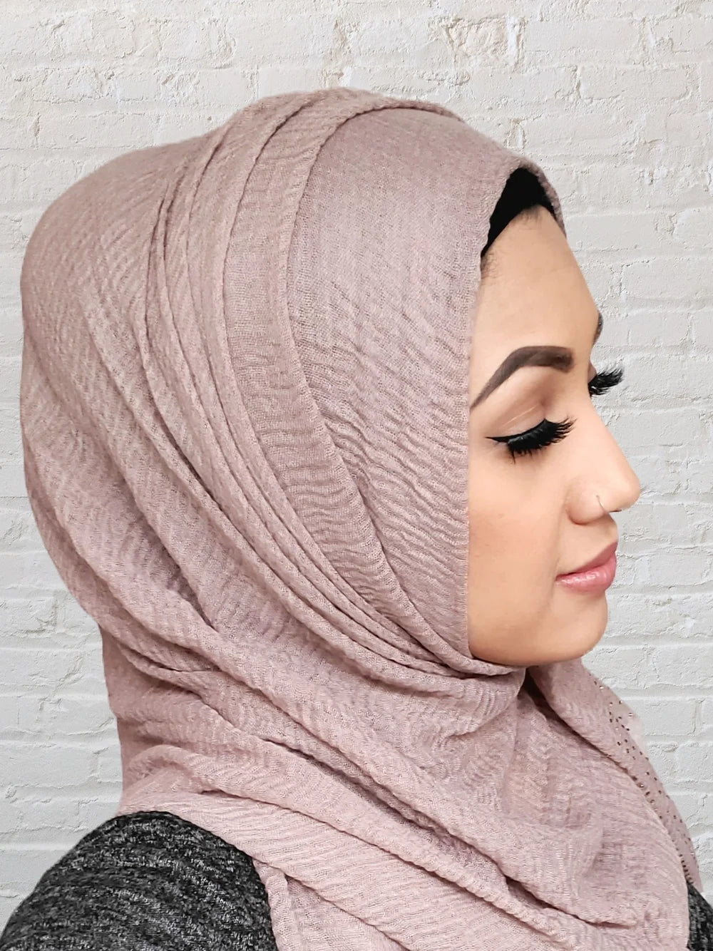 Scarf - Hijab - Crinkle Stud