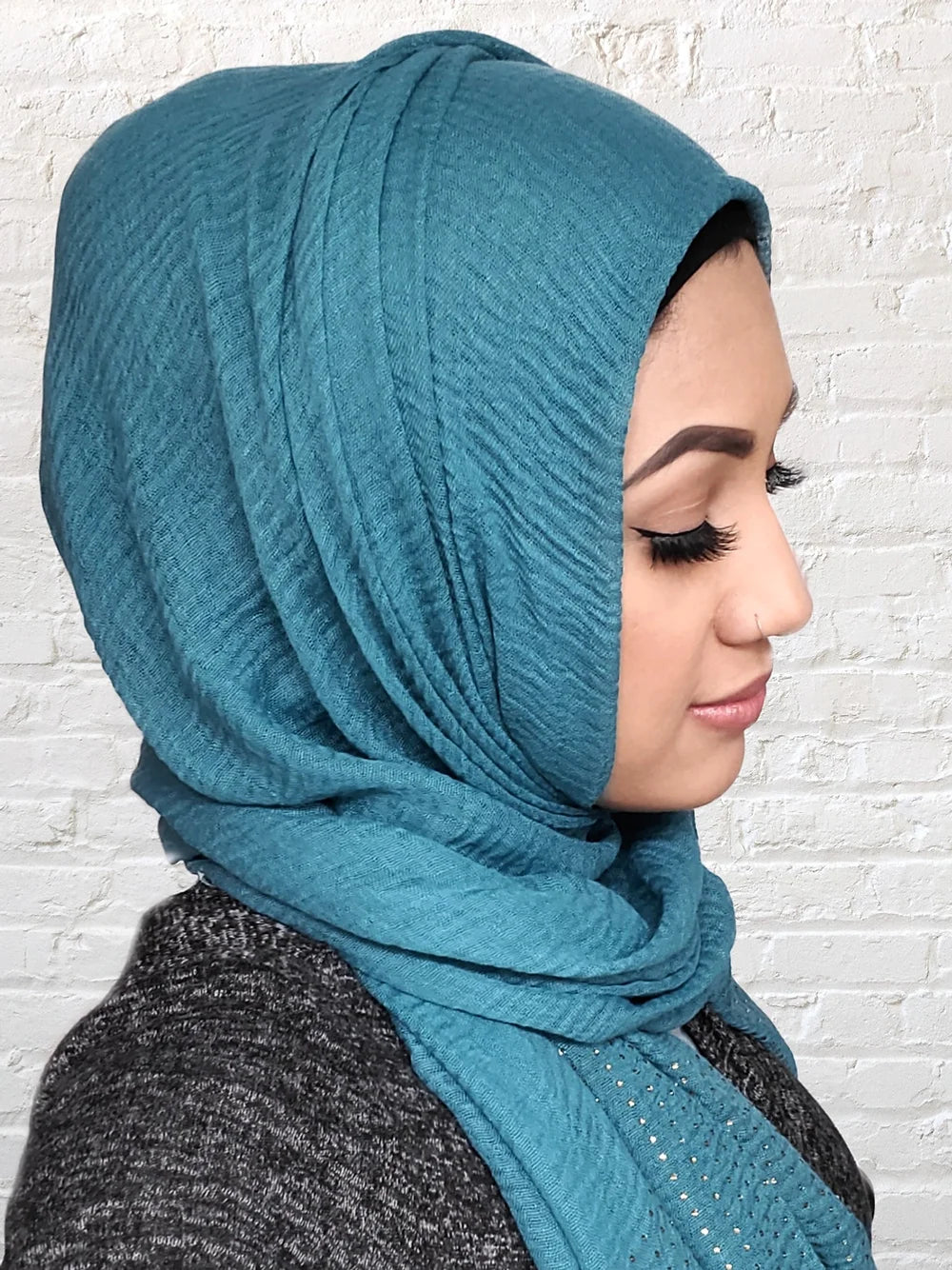 Scarf - Hijab - Crinkle Stud