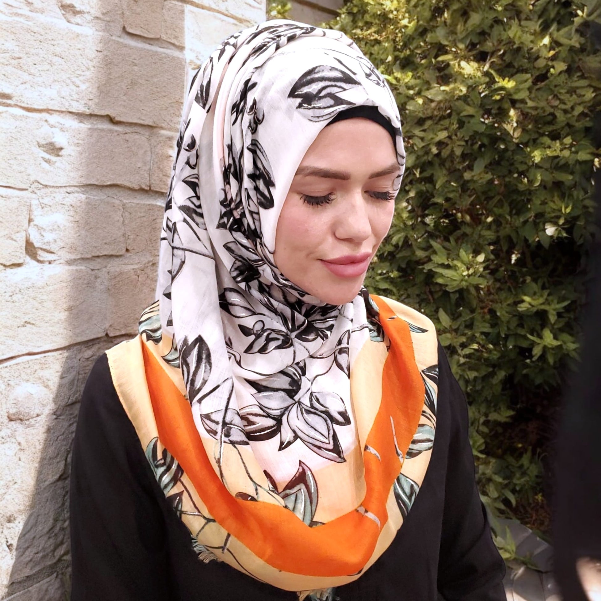 Garden Hijab Orange